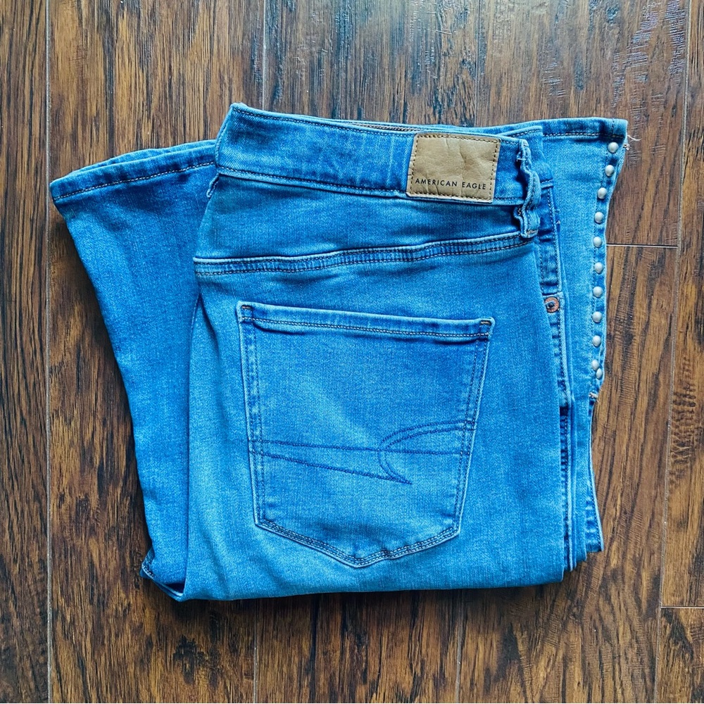 American Eagle Studded Flare Jeans